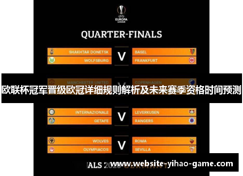 欧联杯冠军晋级欧冠详细规则解析及未来赛季资格时间预测 欧联杯冠军晋级欧冠详细规则解析及未来赛季资格时间预测